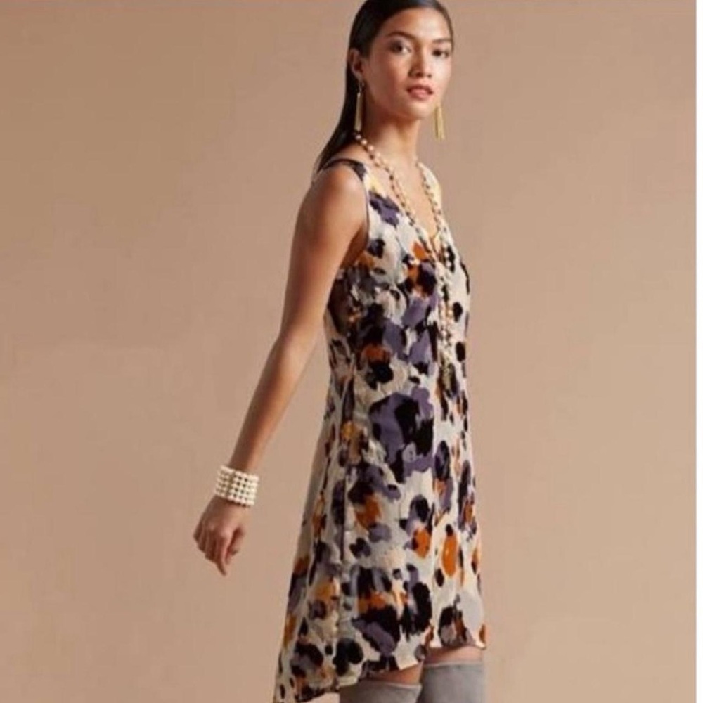 CAbi velvet burnout slip Dress